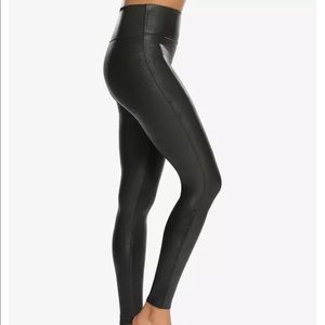 NWOT, Spanx Size XL,  Faux Leather Leggings .FREE SHIPPING